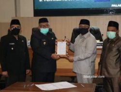 Bupati Sukabumi Sampaikan Rekomendasi DPRD Terhadap LKPJ 2019