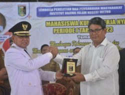 Kegiatan Pelepasan Peserta KKN Periode 1 IAIN Metro Lampung Disambut Dengan Baik Oleh Bupati Lampung Timur