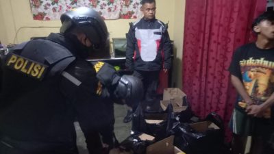 Tim Patroli Presisi Polres Sukabumi Kota Amankan Ratusan Botol Miras Dari Berbagai Merk