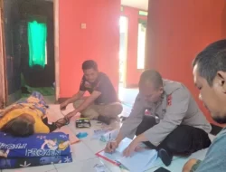 implementasikan Program AA DEDE CURHAT DONG , Polisi Home Visit Warga Sakit di Simpenan Sukabumi