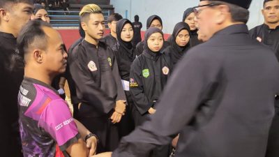 Phinera Wijaya Beri Support Tim Pelatda BK PON XXI, Pencak Silat Jabar Menang Telak Atas Tim Pesaka Malaysia