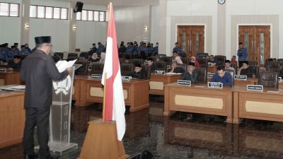 DPRD Kabupaten Sukabumi Bahas Rancangan Perda, Termasuk Hukum Adat di Rapat Paripurna Perdana 2024